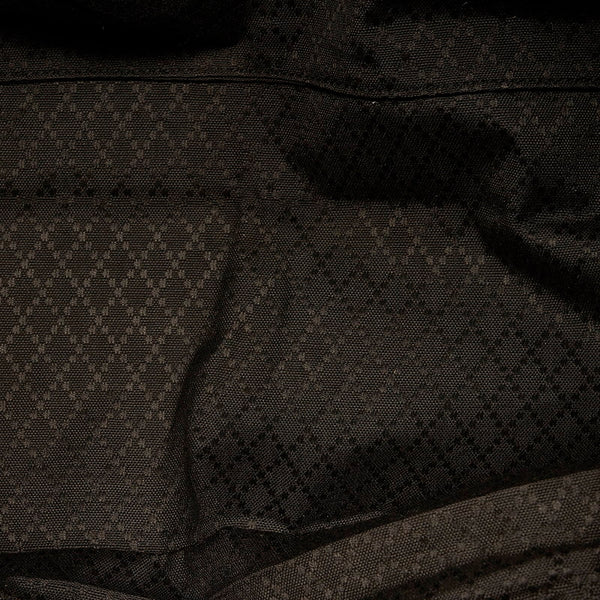 グッチ バンブー トートバッグ ボストンバッグ 002 2854 ブラック キャンバス レザー レディース GUCCI 【中古】