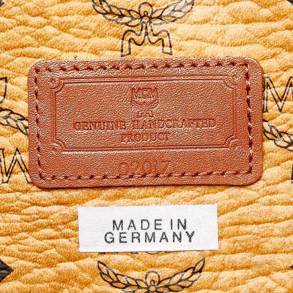 エム シー エム ヴィセトス ブラウン レザー トートバッグ レディース MCM 【中古】