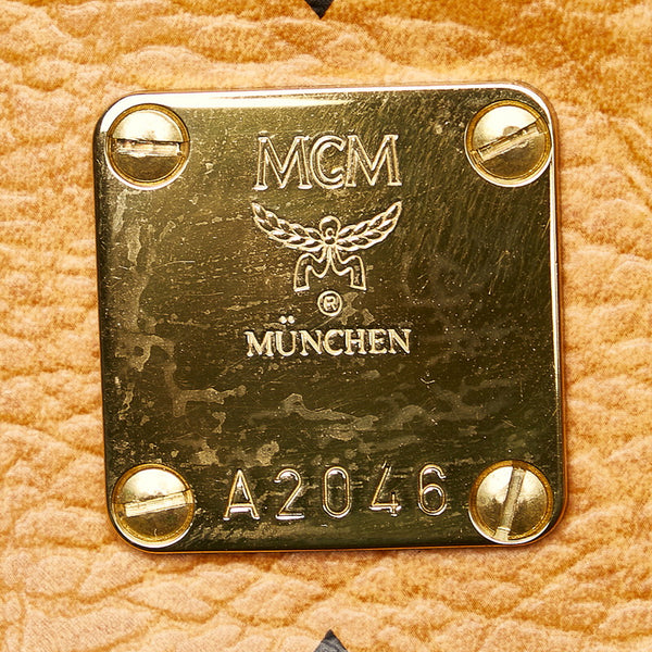 エム シー エム ヴィセトス ブラウン レザー トートバッグ レディース MCM 【中古】