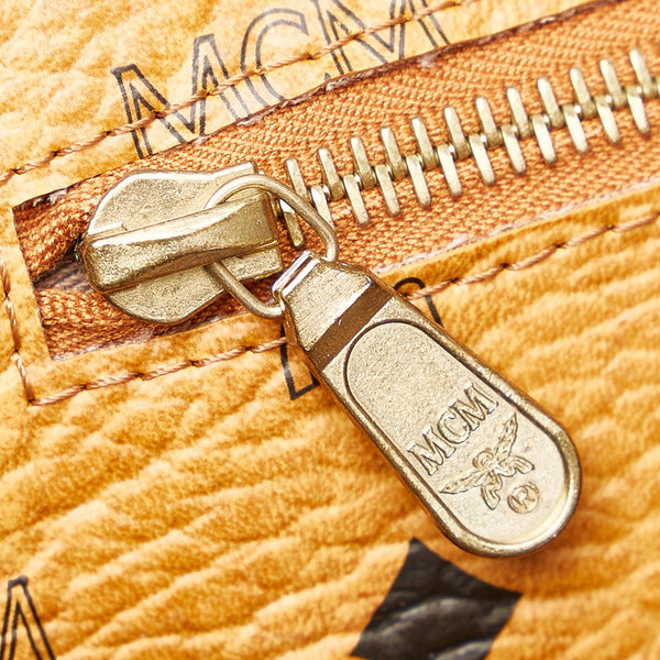 エム シー エム ヴィセトス ブラウン レザー トートバッグ レディース MCM 【中古】