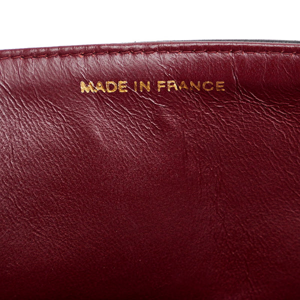 シャネル マトラッセ ダブルフラップ ゴールド金具 チェーン ショルダーバッグ  ブラック ラムスキン レディース CHANEL 【中古】