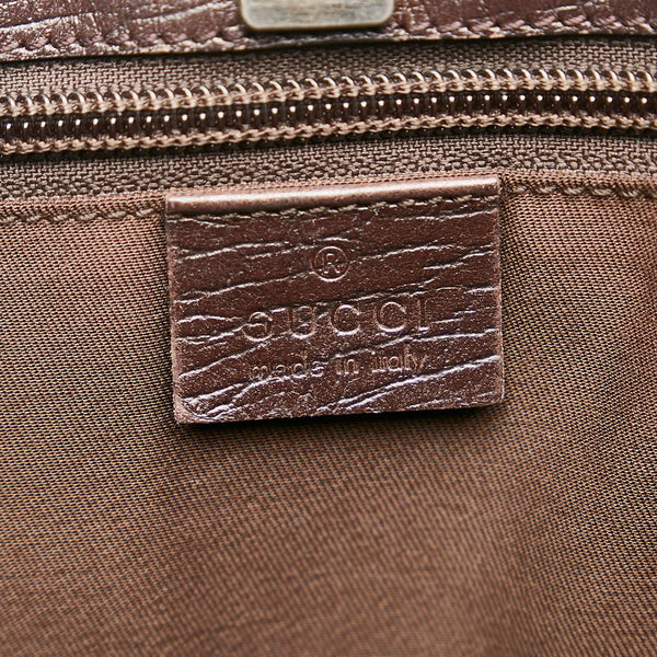 グッチ GGスプリーム トートバッグ ショルダーバッグ 114595 ベージュ ブラウン PVC レザー レディース GUCCI 【中古】