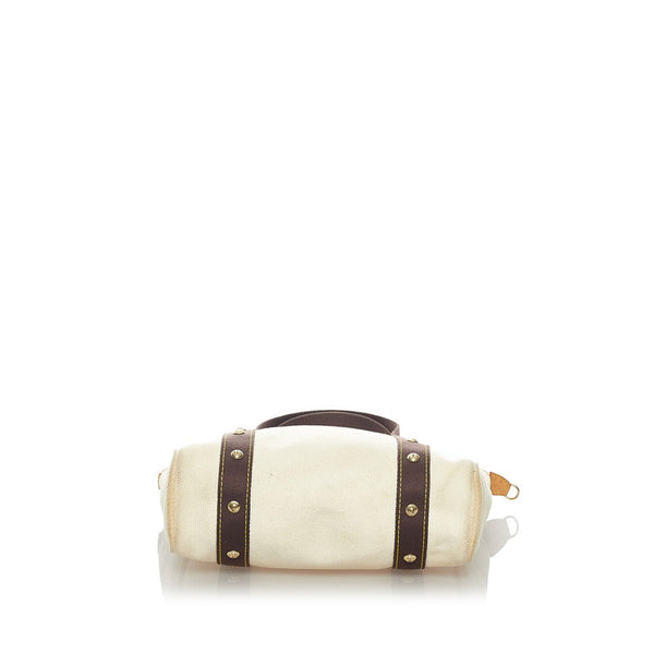 ルイ ヴィトン アンティグア カバMM トートバッグ M40036 オフホワイト ダークブラウン キャンバス レディース LOUIS VUITTON 【中古】
