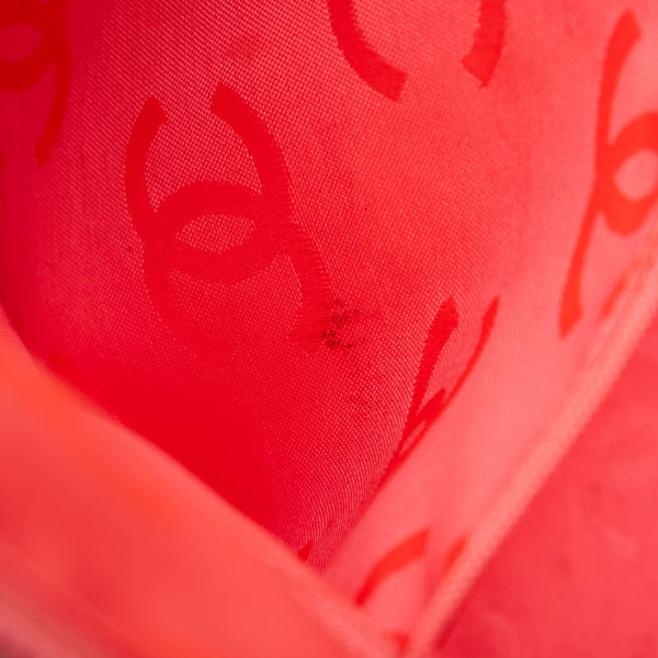 シャネル カンボンライン ココマーク ラージ トートバッグ グレー ツイード レザー レディース CHANEL 【中古】