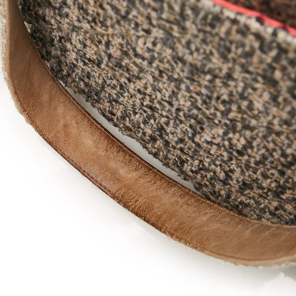 シャネル カンボンライン ココマーク ラージ トートバッグ グレー ツイード レザー レディース CHANEL 【中古】