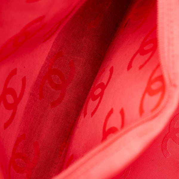 シャネル カンボンライン ココマーク ラージ トートバッグ グレー ツイード レザー レディース CHANEL 【中古】