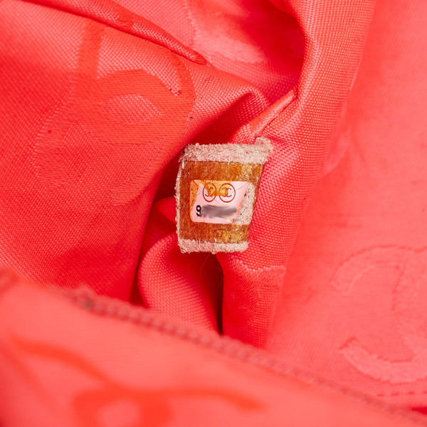 シャネル カンボンライン ココマーク ラージ トートバッグ グレー ツイード レザー レディース CHANEL 【中古】