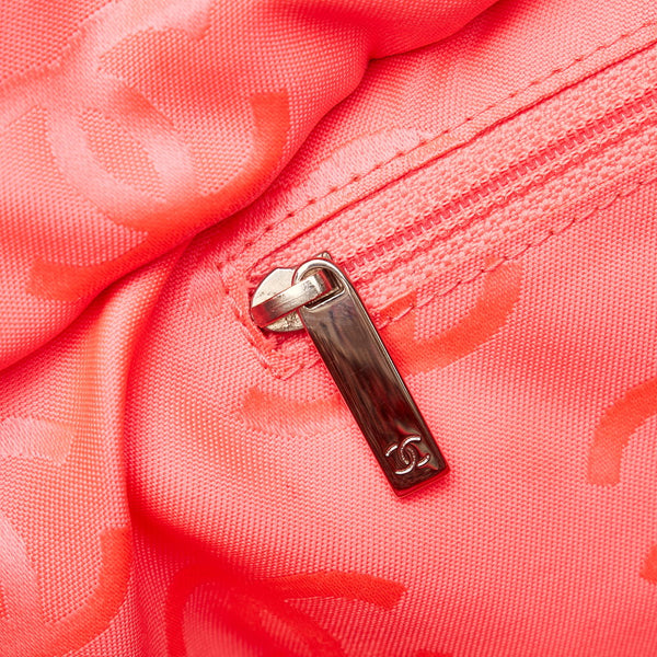 シャネル カンボンライン ココマーク ラージ トートバッグ グレー ツイード レザー レディース CHANEL 【中古】