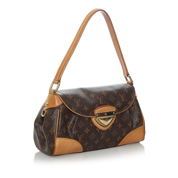 ルイ ヴィトン モノグラム ビバリー MM  ワンショルダー M40121 ブラウン PVC レザー レディース LOUIS VUITTON 【中古】