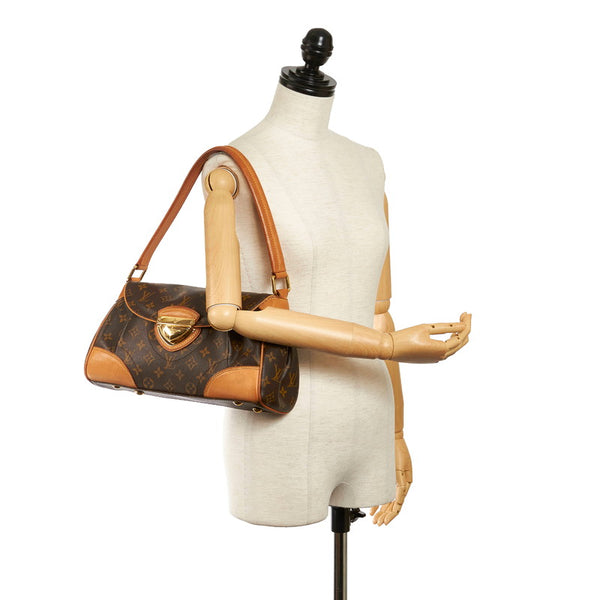 ルイ ヴィトン モノグラム ビバリー MM  ワンショルダー M40121 ブラウン PVC レザー レディース LOUIS VUITTON 【中古】