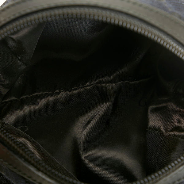 グッチ GGキャンバス ポーチ コスメポーチ 039 1118 ブラック キャンバス レザー レディース GUCCI 【中古】