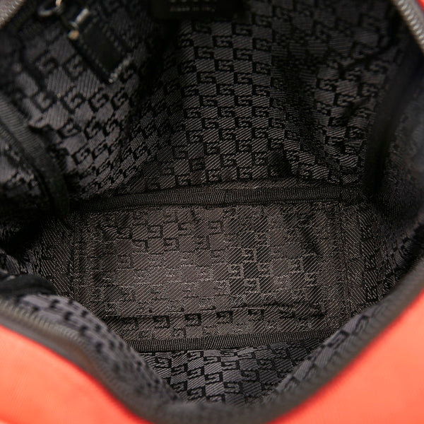 グッチ 斜め掛けショルダーバッグ 018 1612 レッド キャンバス レザー レディース GUCCI 【中古】