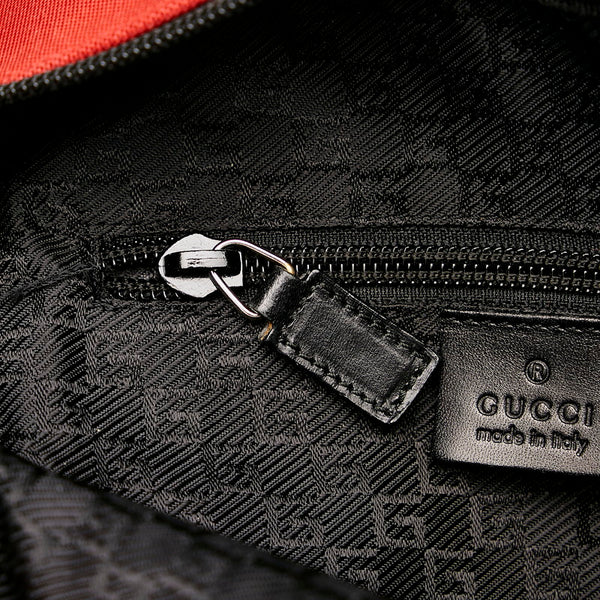 グッチ 斜め掛けショルダーバッグ 018 1612 レッド キャンバス レザー レディース GUCCI 【中古】