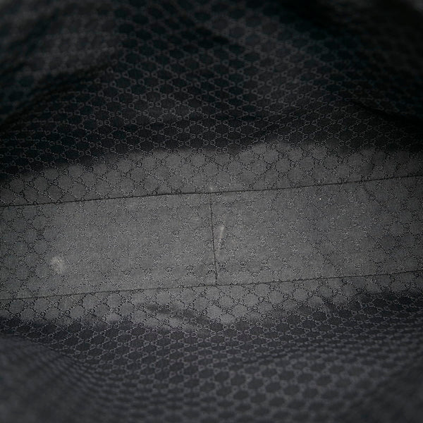 グッチ シェリーライン トートバッグ 002 1134 ブラック ベージュ レザー メンズ GUCCI 【中古】