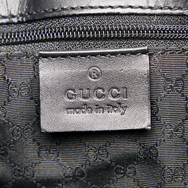 グッチ シェリーライン トートバッグ 002 1134 ブラック ベージュ レザー メンズ GUCCI 【中古】