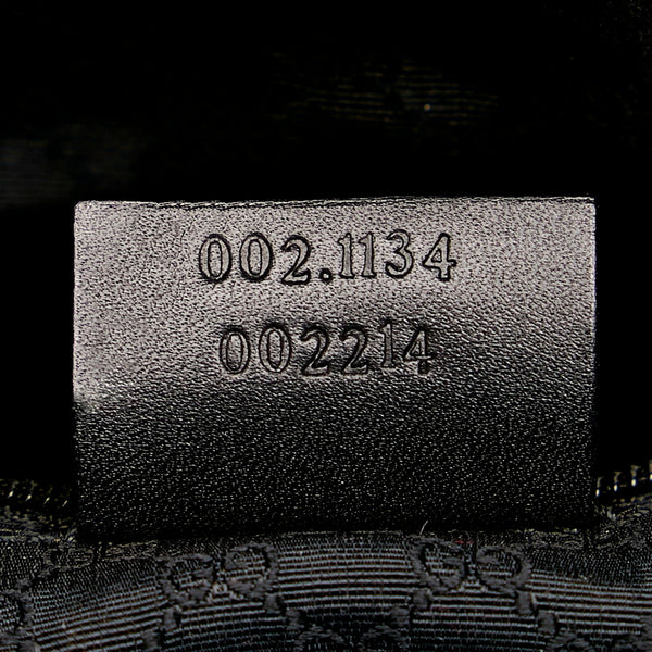 グッチ シェリーライン トートバッグ 002 1134 ブラック ベージュ レザー メンズ GUCCI 【中古】