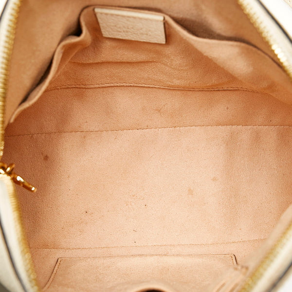 グッチ オフディアGG 斜め掛け ショルダーバッグ  499621 ホワイト アイボリー レザー レディース GUCCI 【中古】