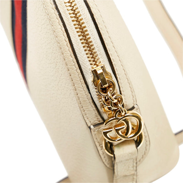グッチ オフディアGG 斜め掛け ショルダーバッグ  499621 ホワイト アイボリー レザー レディース GUCCI 【中古】