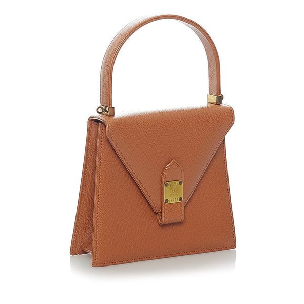 エム シー エム ミニ ハンドバッグ ショルダーバッグ 2WAY ブラウン レザー レディース MCM 【中古】