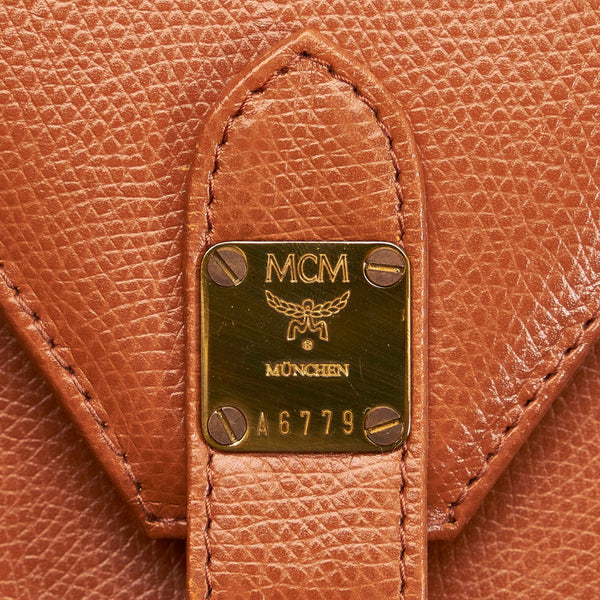 エム シー エム ミニ ハンドバッグ ショルダーバッグ 2WAY ブラウン レザー レディース MCM 【中古】
