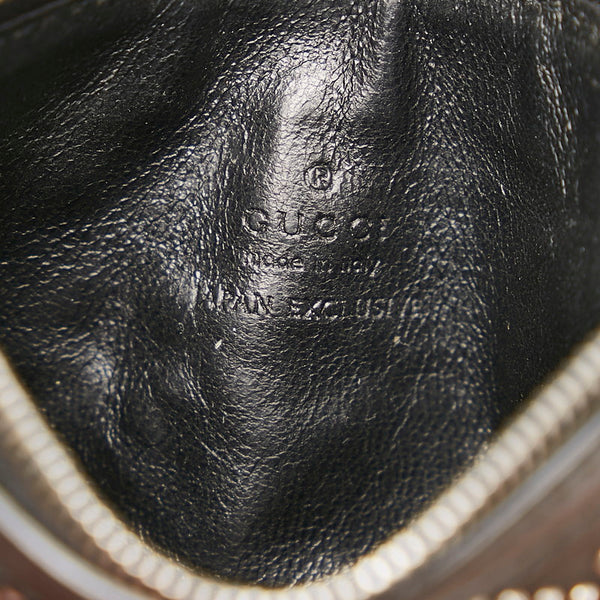 グッチ スタッズ 337688 ブラック レザー コインケース レディース GUCCI 【中古】