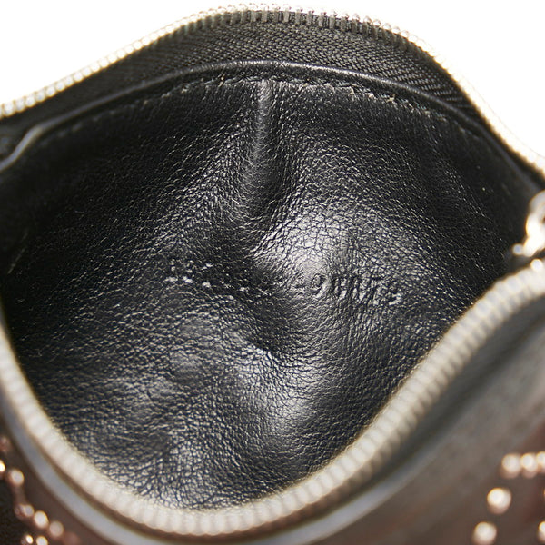 グッチ スタッズ 337688 ブラック レザー コインケース レディース GUCCI 【中古】