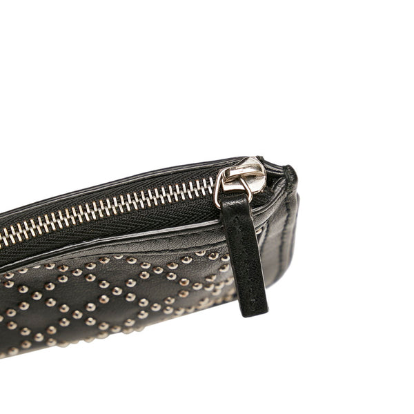 グッチ スタッズ 337688 ブラック レザー コインケース レディース GUCCI 【中古】