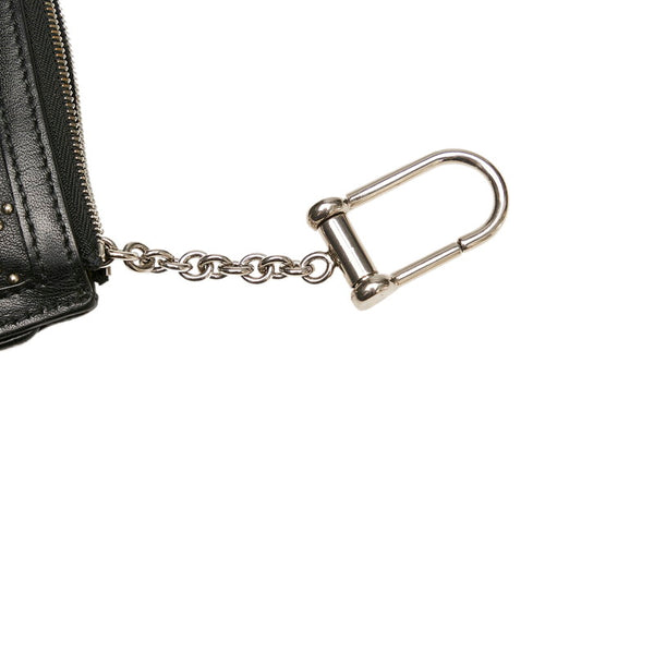 グッチ スタッズ 337688 ブラック レザー コインケース レディース GUCCI 【中古】