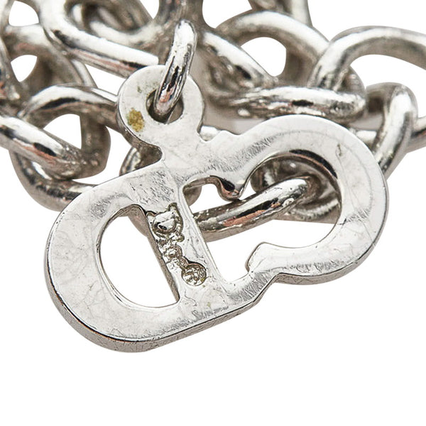 ディオール シルバー メタル ロゴ ブレスレット レディース Dior 【中古】