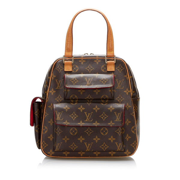 ルイ ヴィトン モノグラム エクサントリ シテ ハンドバッグ M51161 ブラウン PVC レザー レディース LOUIS VUITTON 【中古】