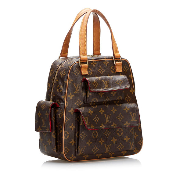 ルイ ヴィトン モノグラム エクサントリ シテ ハンドバッグ M51161 ブラウン PVC レザー レディース LOUIS VUITTON 【中古】