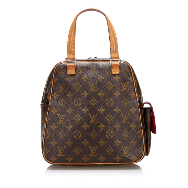 ルイ ヴィトン モノグラム エクサントリ シテ ハンドバッグ M51161 ブラウン PVC レザー レディース LOUIS VUITTON 【中古】