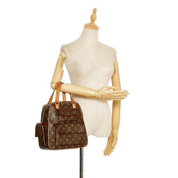 ルイ ヴィトン モノグラム エクサントリ シテ ハンドバッグ M51161 ブラウン PVC レザー レディース LOUIS VUITTON 【中古】
