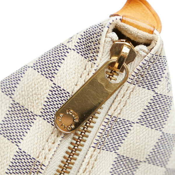ルイ ヴィトン ダミエ アズール サレヤPM ハンドバッグ トートバッグ N51186 ホワイト PVC レザー レディース LOUIS VUITTON 【中古】