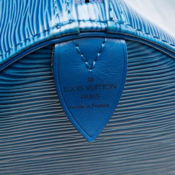 ルイ ヴィトン エピ スピーディ 40 ボストンバッグ M42985 トレドブルー レザー レディース LOUIS VUITTON 【中古】