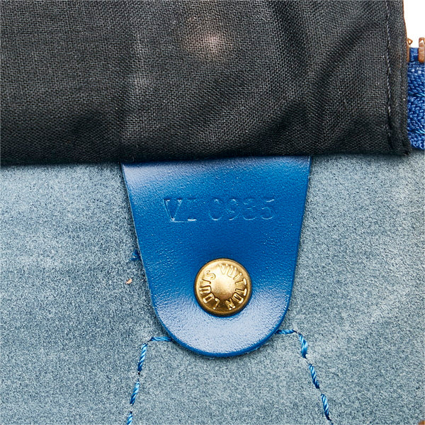 ルイ ヴィトン エピ スピーディ 40 ボストンバッグ M42985 トレドブルー レザー レディース LOUIS VUITTON 【中古】