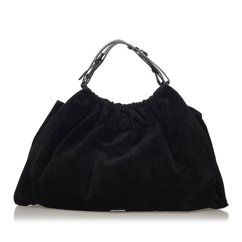 グッチ ハンドバッグ 001 4335 213317 ブラック スウェード レディース GUCCI 【中古】