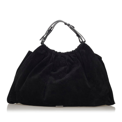 グッチ ハンドバッグ 001 4335 213317 ブラック スウェード レディース GUCCI 【中古】