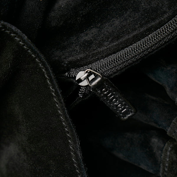 グッチ ハンドバッグ 001 4335 213317 ブラック スウェード レディース GUCCI 【中古】