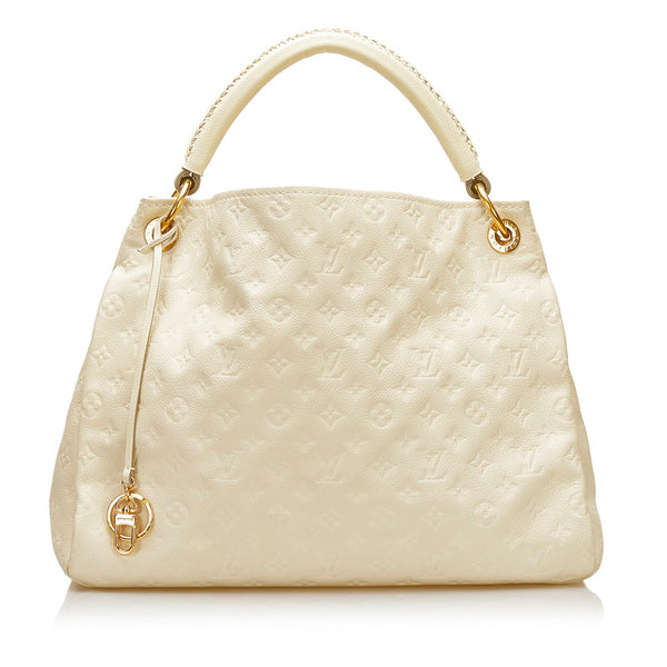 ルイ ヴィトン モノグラムアンプラント アーツィーMM ショルダーバッグ M93449 ネージュ ベージュ レザー レディース LOUIS VUITTON 【中古】