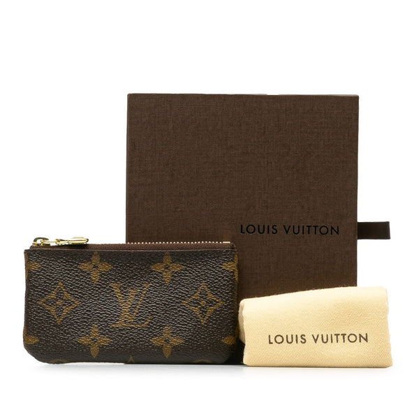 ルイ ヴィトン モノグラム ポシェット クレ コインケース M62650 ブラウン PVC レザー レディース LOUIS VUITTON 【中古】