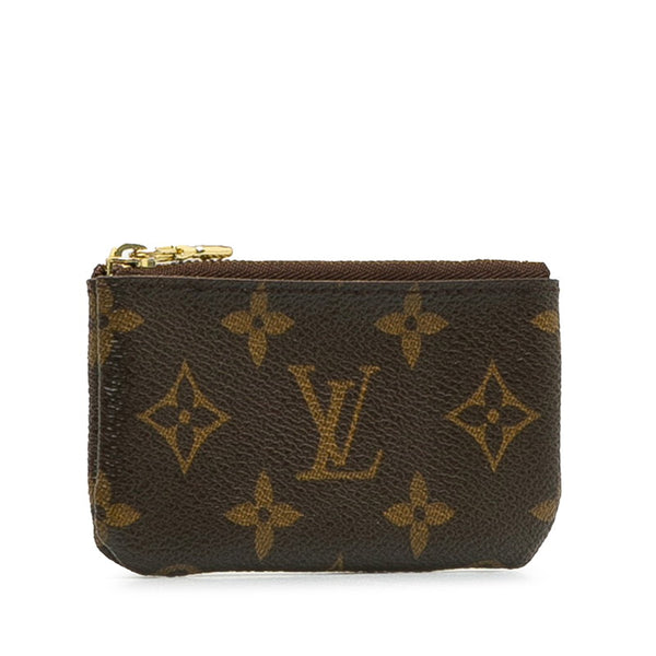 ルイ ヴィトン モノグラム ポシェット クレ コインケース M62650 ブラウン PVC レザー レディース LOUIS VUITTON 【中古】