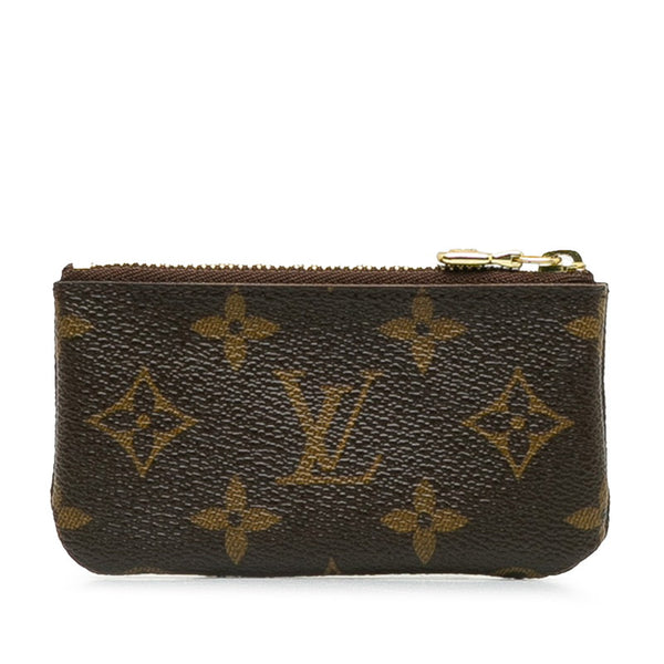 ルイ ヴィトン モノグラム ポシェット クレ コインケース M62650 ブラウン PVC レザー レディース LOUIS VUITTON 【中古】