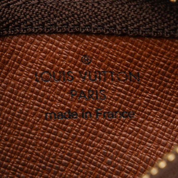 ルイ ヴィトン モノグラム ポシェット クレ コインケース M62650 ブラウン PVC レザー レディース LOUIS VUITTON 【中古】