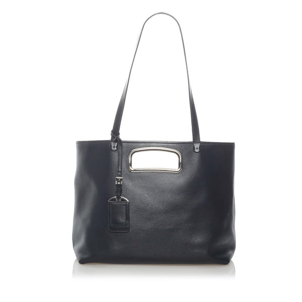 プラダ ハンドバッグ ショルダーバッグ 2WAY 1BG039 ブラック レザー レディース PRADA 【中古】