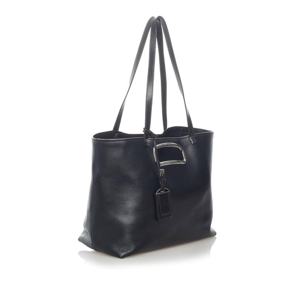 プラダ ハンドバッグ ショルダーバッグ 2WAY 1BG039 ブラック レザー レディース PRADA 【中古】