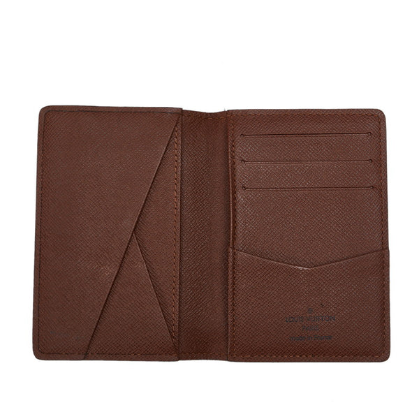 ルイ ヴィトン モノグラム オーガナイザードゥポッシュ カードケース M60502 ブラウン PVC レザー レディース LOUIS VUITTON 【中古】