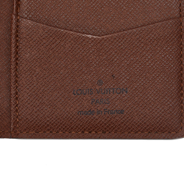 ルイ ヴィトン モノグラム オーガナイザードゥポッシュ カードケース M60502 ブラウン PVC レザー レディース LOUIS VUITTON 【中古】