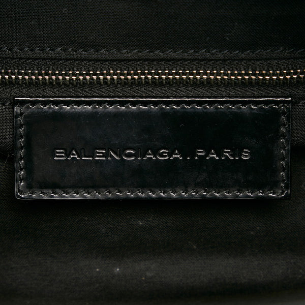 バレンシアガ ハンドバッグ 203249 ブラック エナメル レディース BALENCIAGA 【中古】