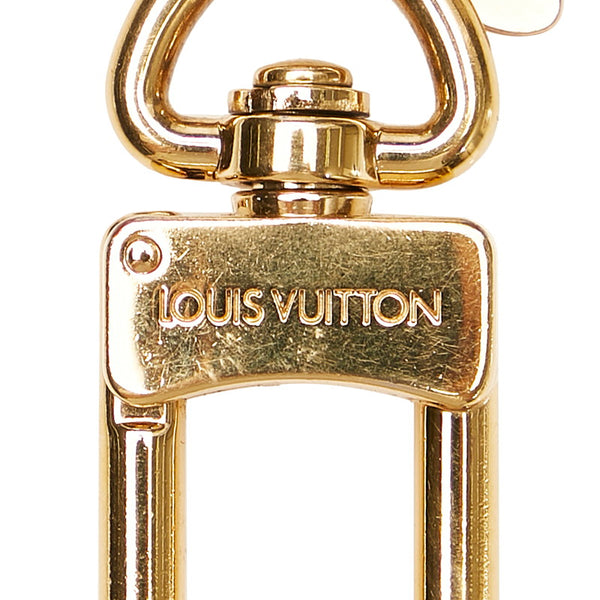 ルイ ヴィトン ポルトクレ LVファセット キーホルダー キーリング バッグチャーム M65216 ゴールド メッキ レディース LOUIS VUITTON 【中古】